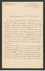 k.k. naturhistorisches Hofmuseum, Intendanzakten 1885-1896 (Hauer), Aktenzahl Z.536/1893, Seite 1